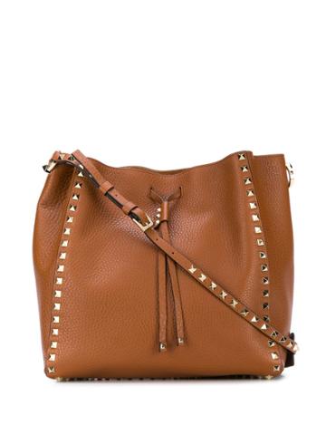 Valentino Valentino Garavani Rockstud Bucket Bag - Brown
