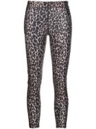 Golden Goose Leopard Print Leggings - Brown