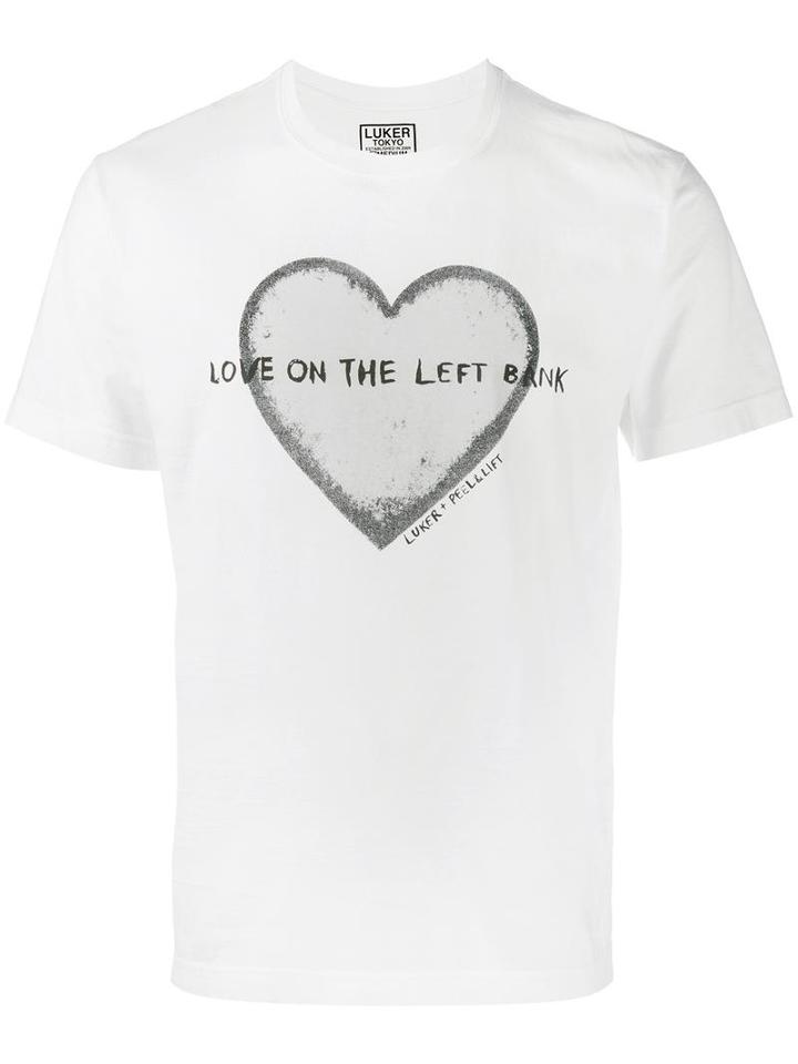 Neighborhood Luker 'love On The Left Bank' Print T-shirt, Men's, Size: Medium, White, Cotton