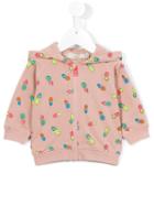 Stella Mccartney Kids - Pineapple Print Hoodie - Kids - Cotton - 9 Mth, Pink/purple
