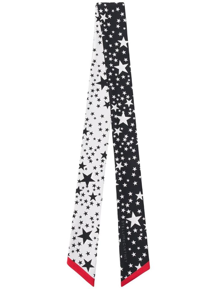 Stella Mccartney Star Print Neck Scarf - White