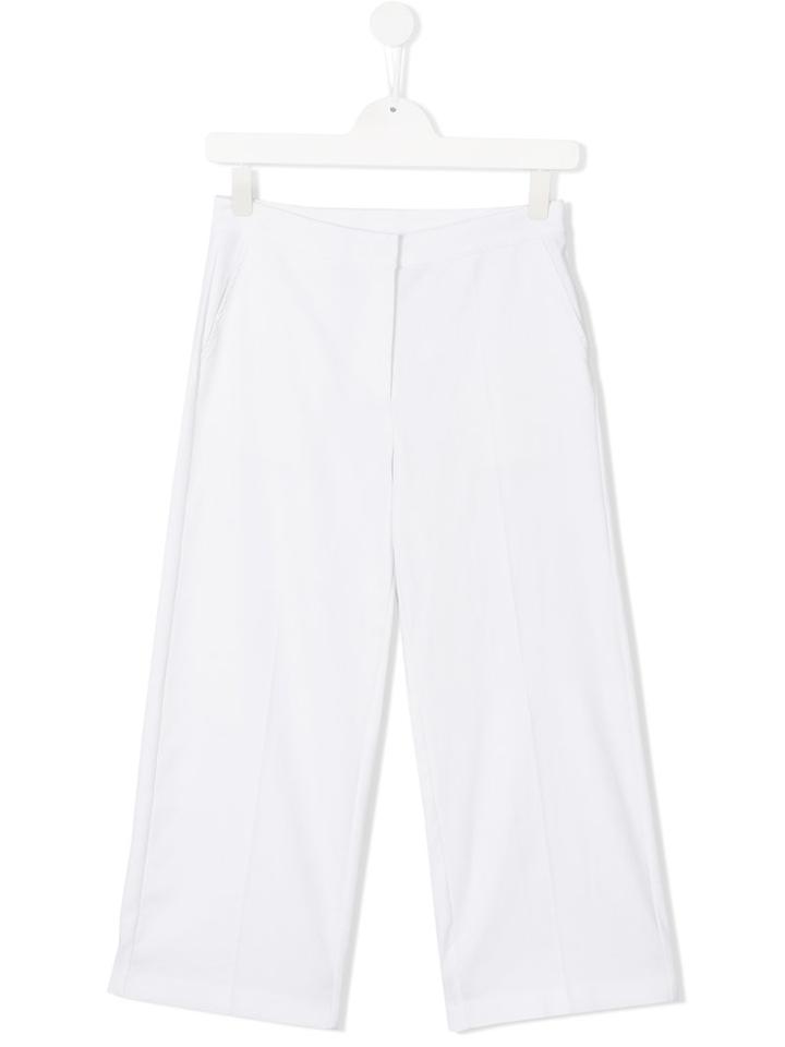 Dondup Kids Wide Leg Trousers, Girl's, Size: 14 Yrs, White