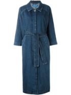 Mih Jeans 'raglan' Denim Coat, Women's, Size: Large, Blue, Cotton