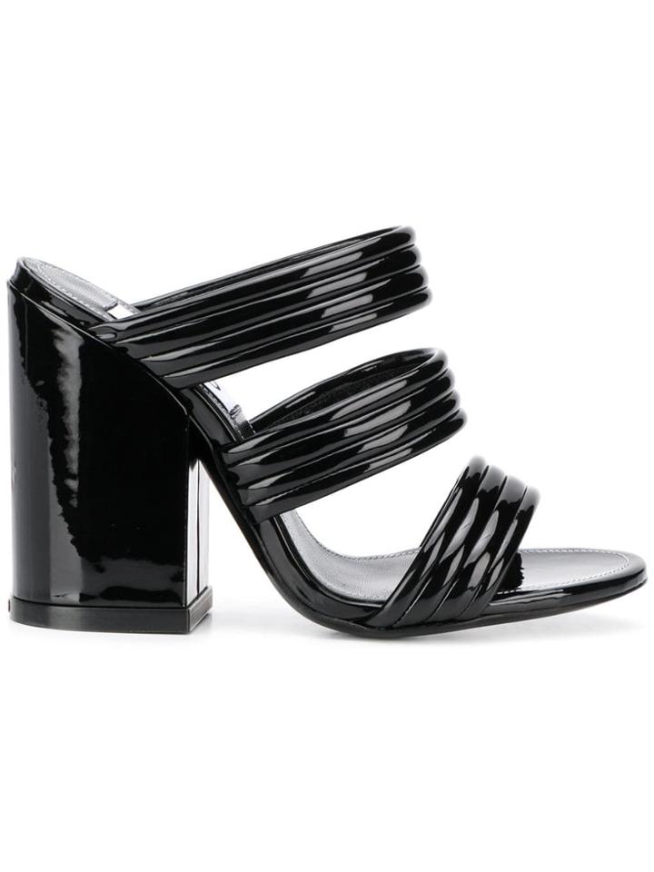 Kenzo Strappy Mule Sandals - Black