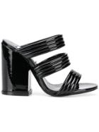 Kenzo Strappy Mule Sandals - Black