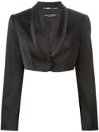 Dolce & Gabbana Vintage Cropped Tuxedo Blazer - Black