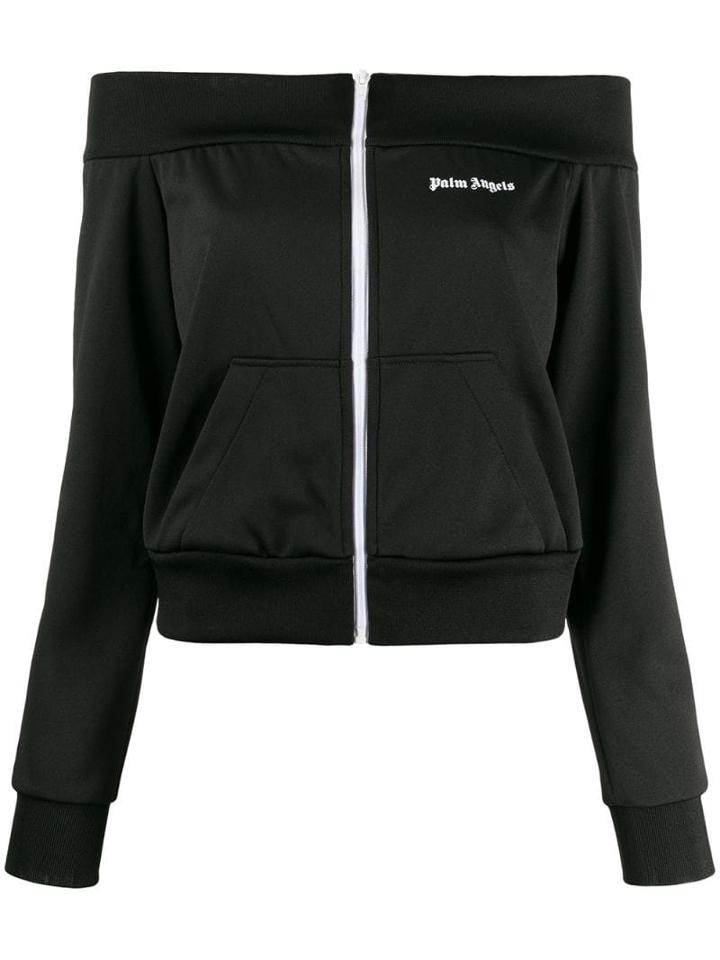 Palm Angels Off The Shoulder Jacket - Black