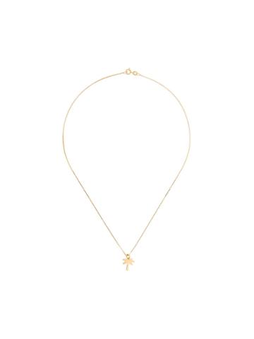 Malaika Raiss Palm Tree Charm Necklace - Gold