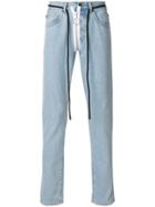 Off-white Straight-leg Jeans - Blue