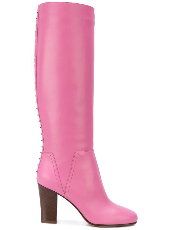 Valentino Valentino Garavani Lovestud Boots - Pink & Purple