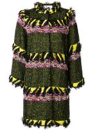 20:52 Patterned Fringed Coat - Multicolour
