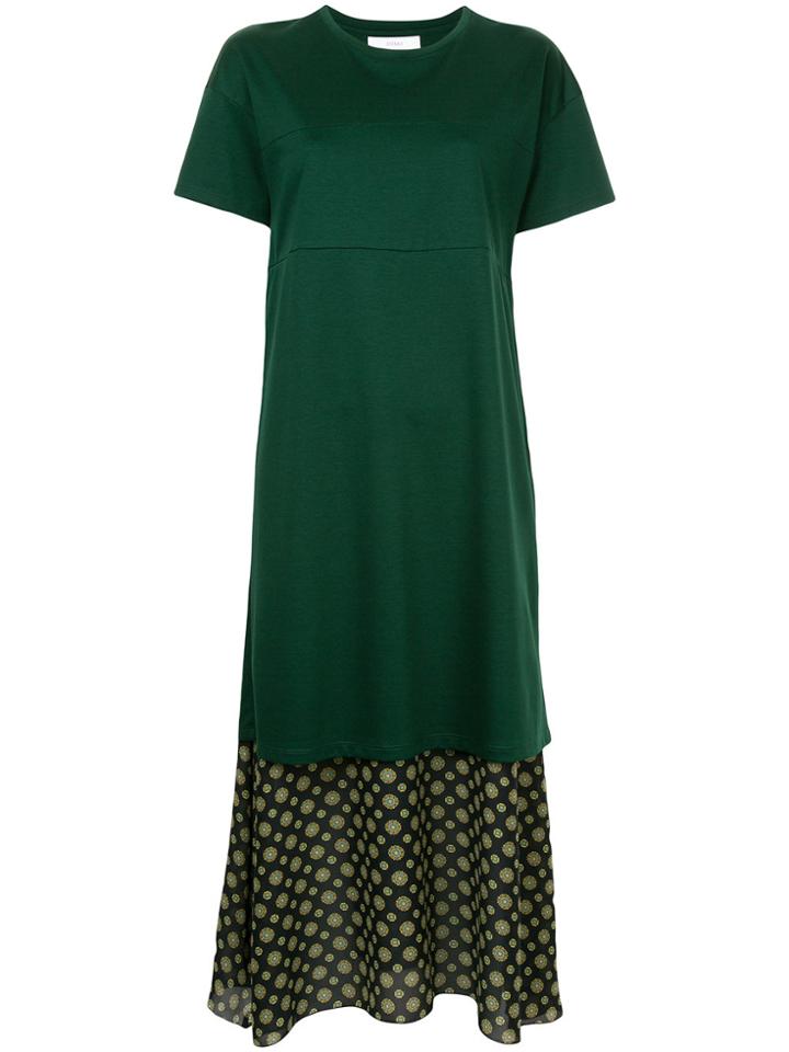 Astraet Tiered T-shirt Dress - Green