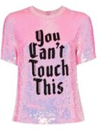 Ashish X Browns You Can't Touch This Sequin T-shirt - Pink
