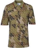 Burberry Camouflage Monogram Polo Shirt - Khaki
