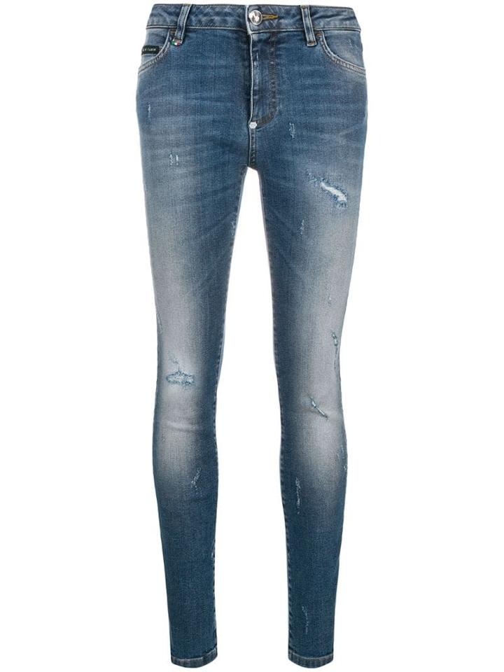 Philipp Plein Arina Skinny Jeans - Blue