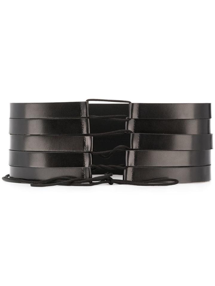Ann Demeulemeester Multiple Waist Belt - Black