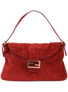 Fendi Vintage Mamma Baguette Shoulder Bag - Red