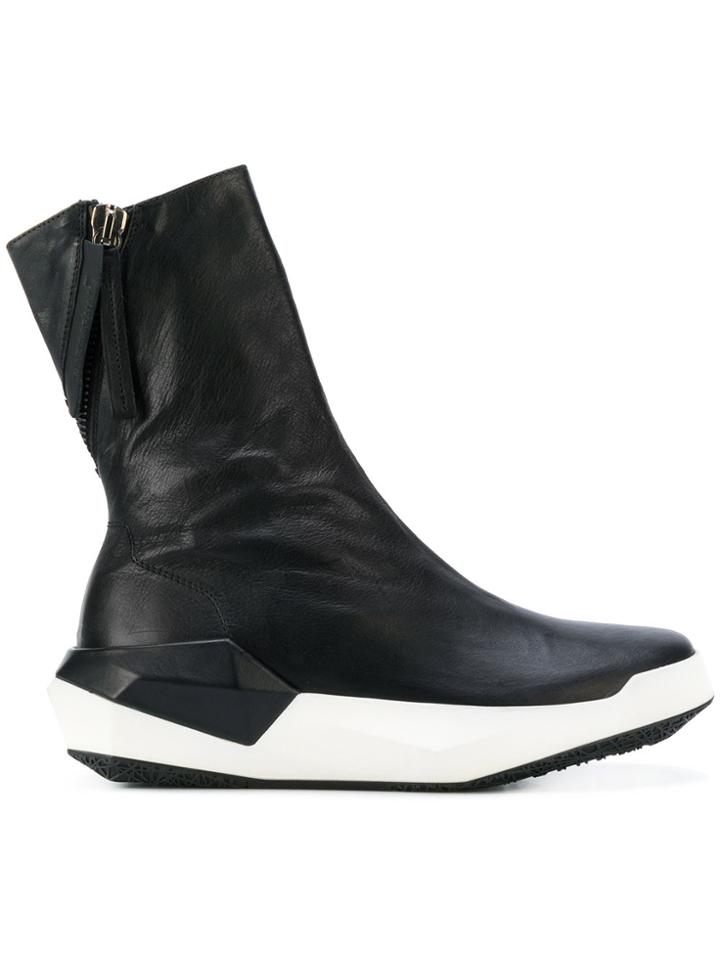 Cinzia Araia Mid-calf Length Zip Sneakers - Black