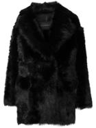 Blancha Shearling Coat - Black
