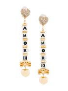 Dolce & Gabbana Amore Drop Earrings - Metallic