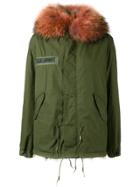 As65 Oversized Collar Parka - Green