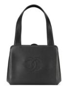 Chanel Pre-owned Cc Stitch Handbag - Black