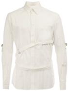 Yohji Yamamoto Strap Detail Shirt, Men's, Size: 4, White, Cotton
