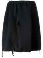 Comme Des Garçons Vintage Drawstring Detail Cocoon Skirt - Black