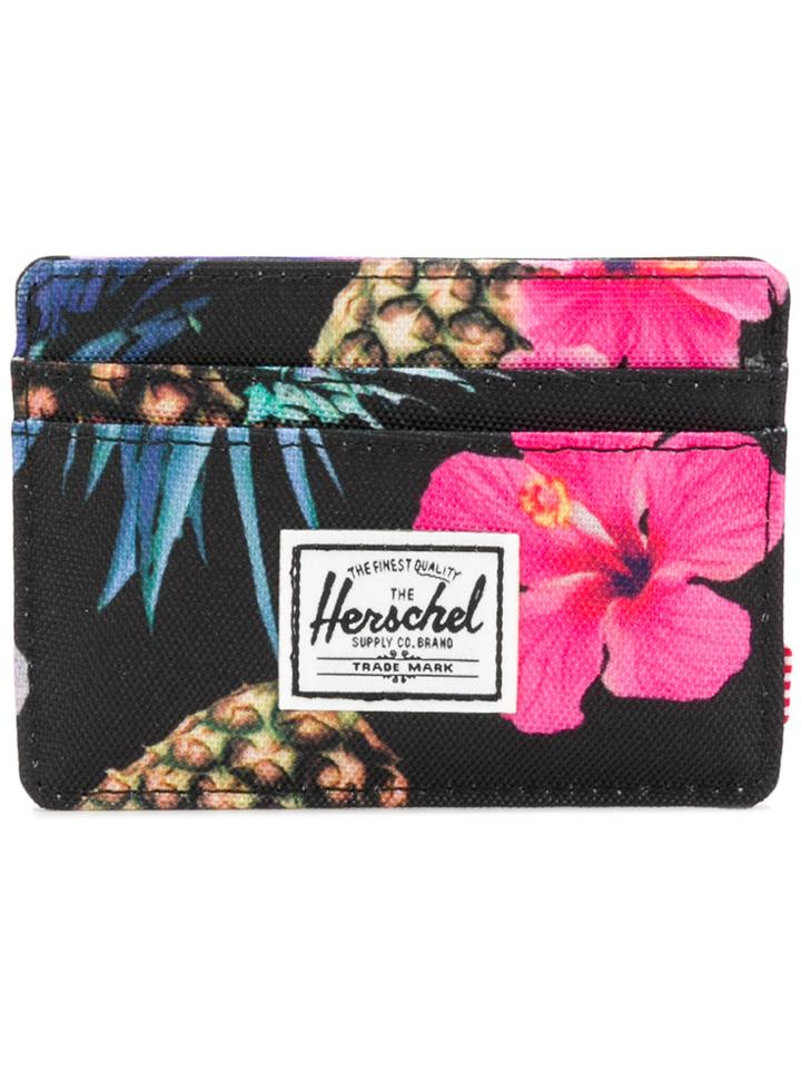 Herschel Supply Co. Floral Print Cardholder - Black