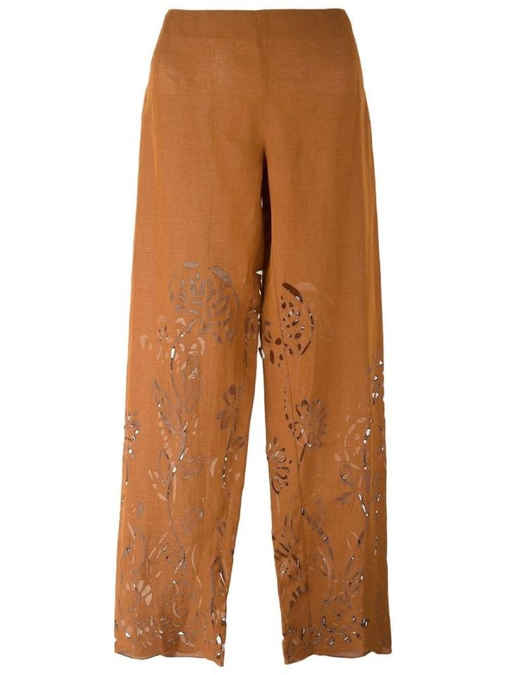 Romeo Gigli Pre-owned Laser-cut Trousers - Neutrals