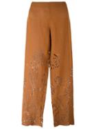 Romeo Gigli Pre-owned Laser-cut Trousers - Neutrals