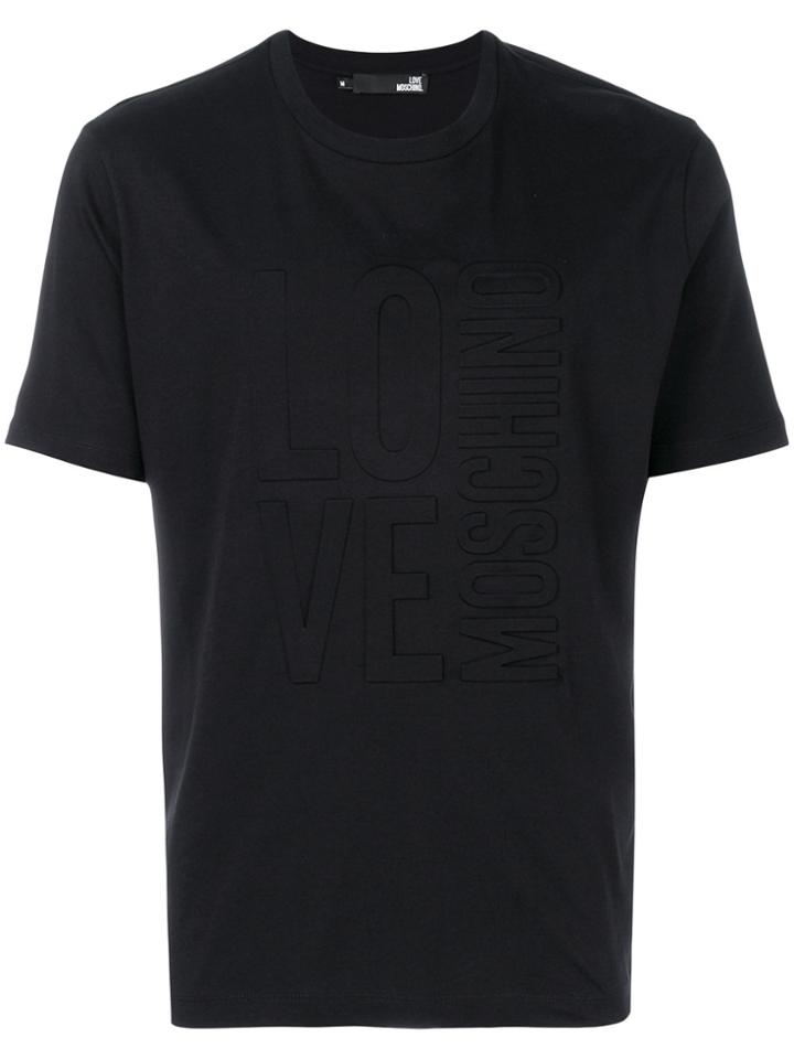 Love Moschino Embossed Logo T-shirt - Black