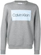 Calvin Klein Logo Printed Sweatshirt - Grey