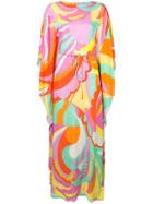 Emilio Pucci Acapulco Print Kaftan Dress - Orange