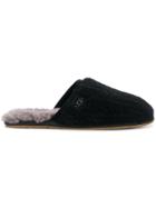 Ugg Australia Fur Lined Slippers - Black