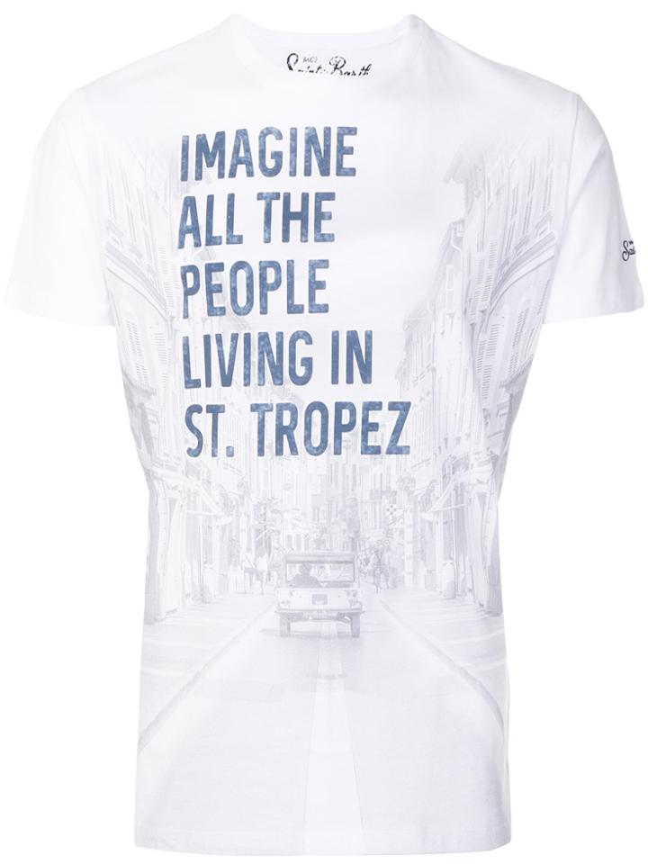 Mc2 Saint Barth Imagine Graphic Print T-shirt - White