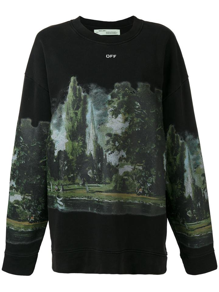 Off-white - 'cuntryside' Sweater - Women - Cotton - L, Women's, Black, Cotton