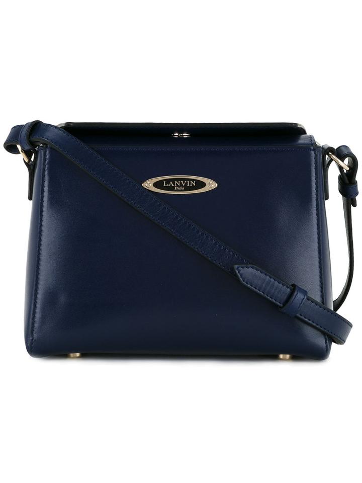Lanvin - Angular Shoulder Bag - Women - Calf Leather - One Size, Women's, Blue, Calf Leather