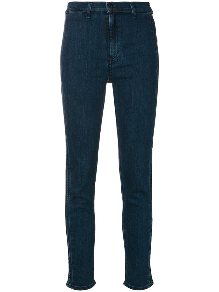Rag & Bone Skinny Cropped Jeans - Blue