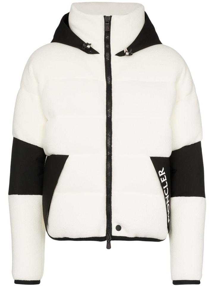 Moncler Grenoble Hooded Fleece Jacket - White