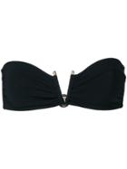 Versace Bandeau Bikini Top - Black