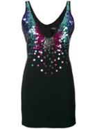 Dsquared2 - Star Sequin-embellished Mini Dress - Women - Polyester/spandex/elastane/acetate/glass - 42, Black, Polyester/spandex/elastane/acetate/glass