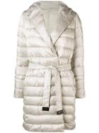 's Max Mara Belted Padded Coat - Nude & Neutrals