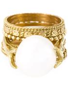 Wouters & Hendrix Gold Pearl Set Of Rings - White