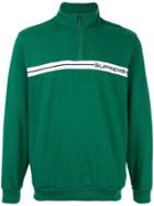 Supreme Half Zip Fleece Sweatshirt - Green