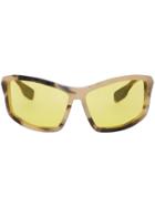 Burberry Wrap Frame Sunglasses - Yellow