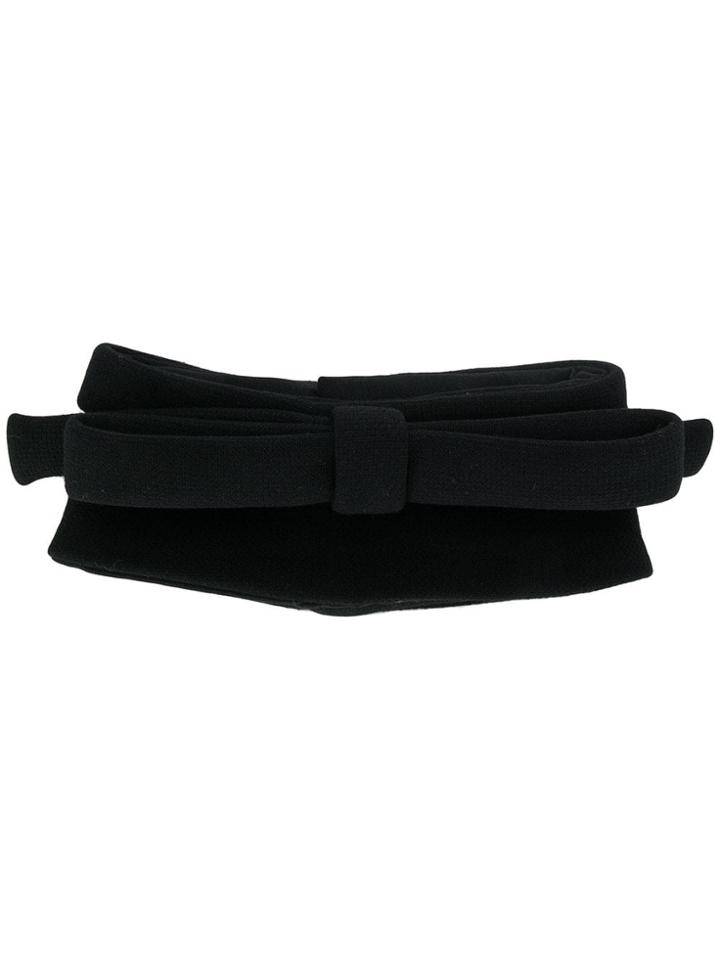 Miu Miu Neck-tied Collar Scarf - Black
