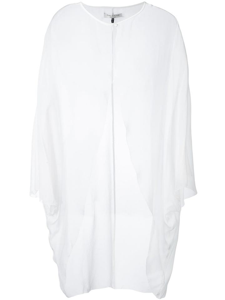 Halston Heritage Sheer Evening Jacket - White