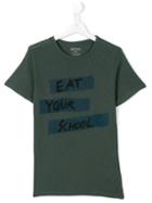 Bellerose Kids - Eat Your School T-shirt - Kids - Cotton - 14 Yrs, Boy's, Green
