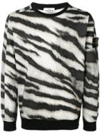 Stone Island Zebra Print Sweatshirt - Nude & Neutrals
